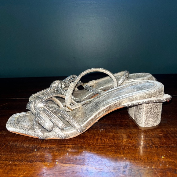 Loeffler Randall Mikel crystal embellished suede sandals - Picture 3 of 10